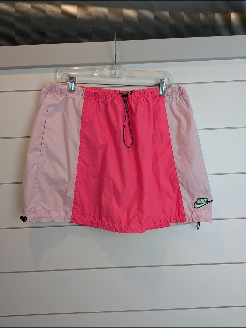 Nike Icon Clash Pink Colorblock Skirt Drawstring Size XL Tennis Pickleball - Picture 3 of 12